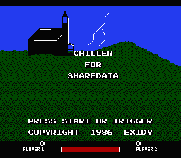 Chiller (Homebrew) — Title screen